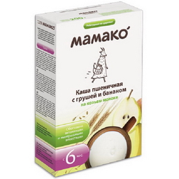 Bột ăn liền Lúa Mì,Lê,Chuối với sữa dê Mamako (200gr)